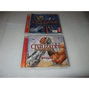 Sid Meier's Civilization III 3 Lot Of 2 PC Games Conquest & Play The World